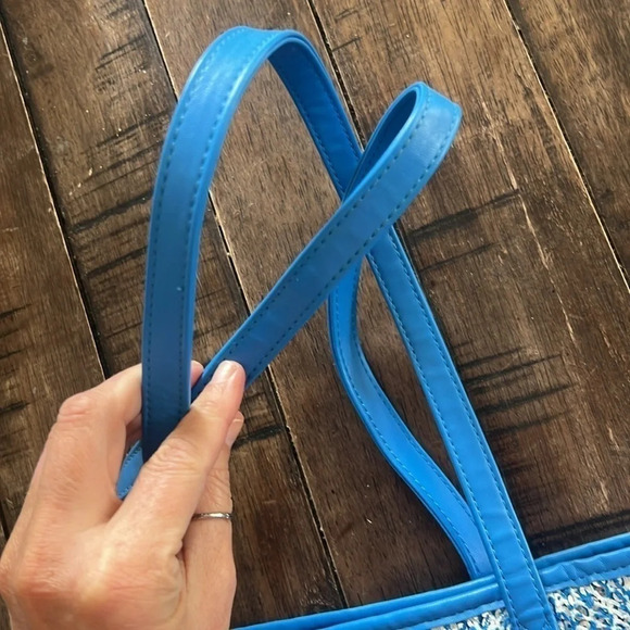 Vera Bradley Mesh Sequin Tote Camocat Blue | Authentic | - Picture 6 of 11